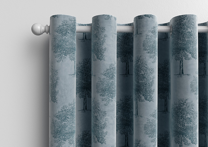 Vintage Tree Velvet, Monochrome - Made to Measure Curtains - Image 13